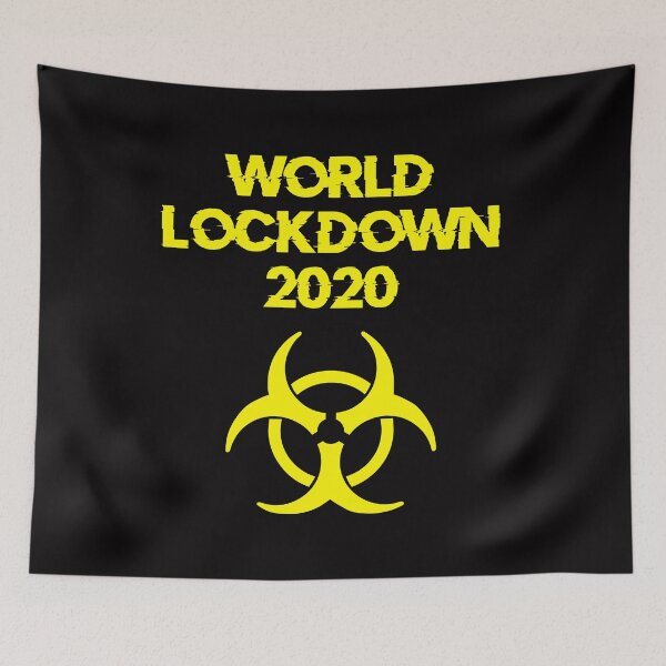 Item preview, World Lockdown 2020 Pandemic Symbol (Yellow) designed and sold by DafyddEm.