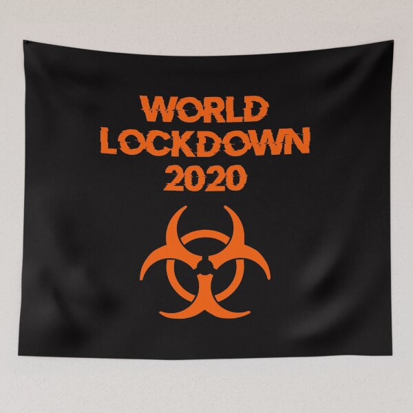Item preview, World Lockdown 2020 Pandemic Symbol (Orange) designed and sold by DafyddEm.