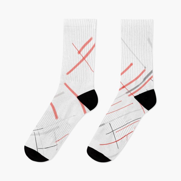 Item preview, Gray Red pattern Scandinavian minimal designed and sold by Carolina Salazar.