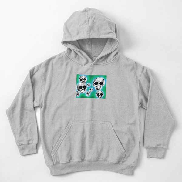 Erie happy skulls Kids Pullover Hoodie