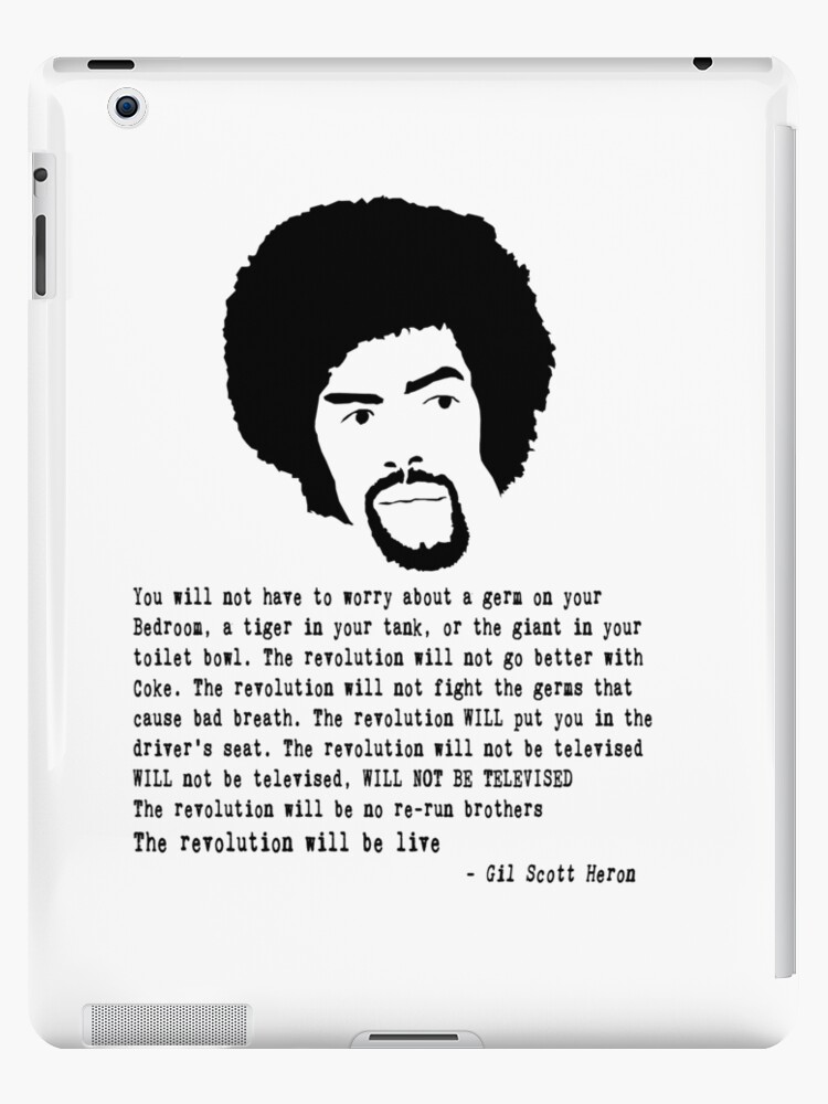 The Revolution Will Not Be Televised Ipad Case Skin By Deadwriters Redbubble