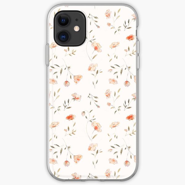 Watercolor Floral Pattern iPhone Soft Case