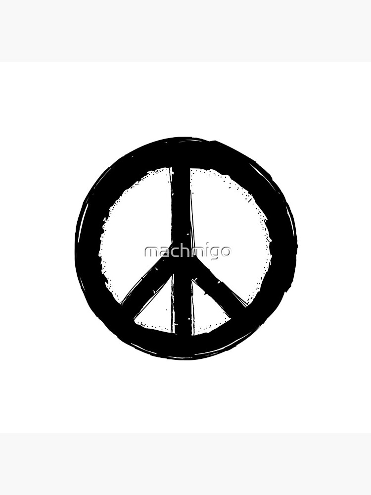 Disover Vintage Peace Sign Pin Button