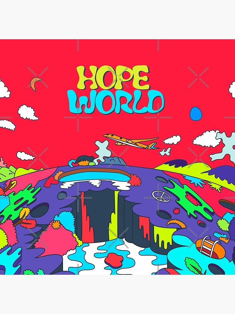 J Hope Hope World Album Art Art Board Print By Imgoodimdone Redbubble