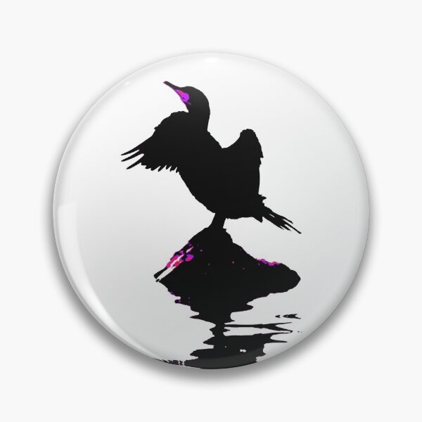 Artikelvorschau, Kormoran mit Cerise Highlights entworfen und verkauft von derbyshireduck.