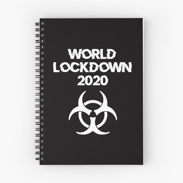 Item preview, World Lockdown 2020 Pandemic Symbol (White) designed and sold by DafyddEm.
