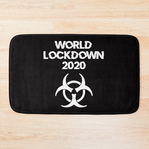 Item preview, World Lockdown 2020 Pandemic Symbol (White) designed and sold by DafyddEm.