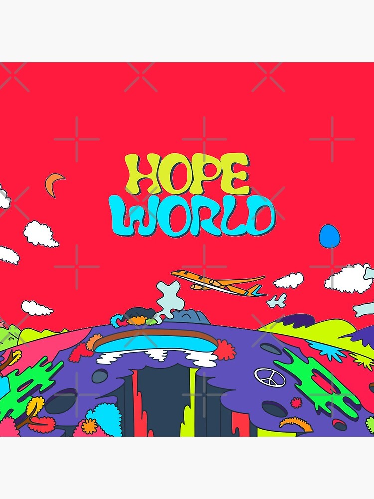 J-Hope Hope World Album Art Pin Button