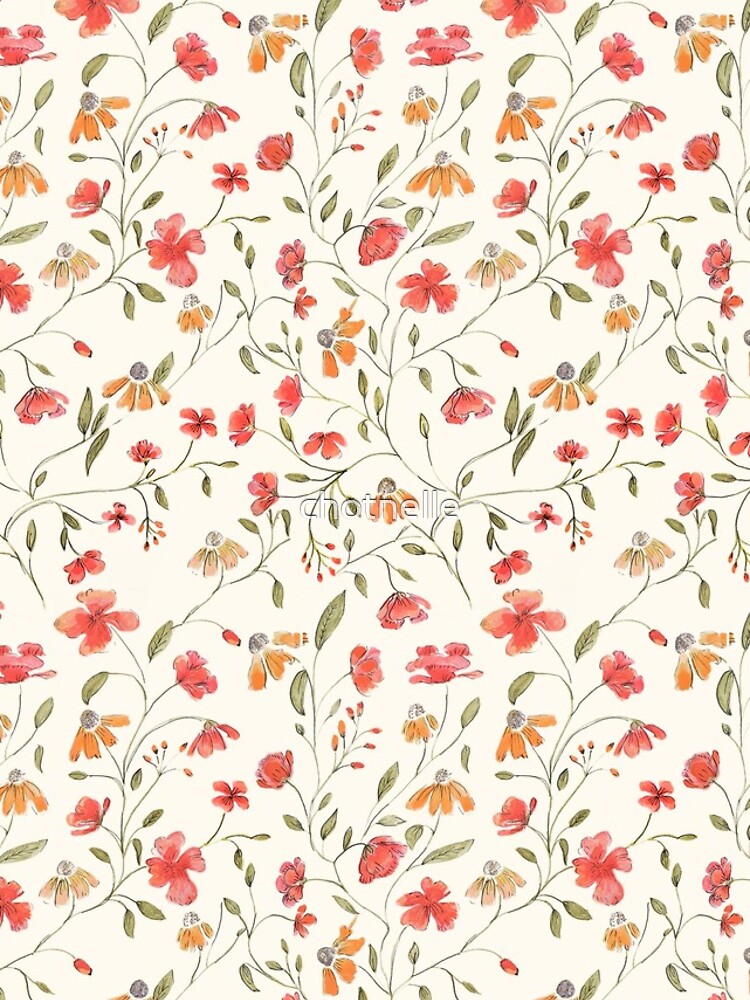 Vintage floral print by chotnelle