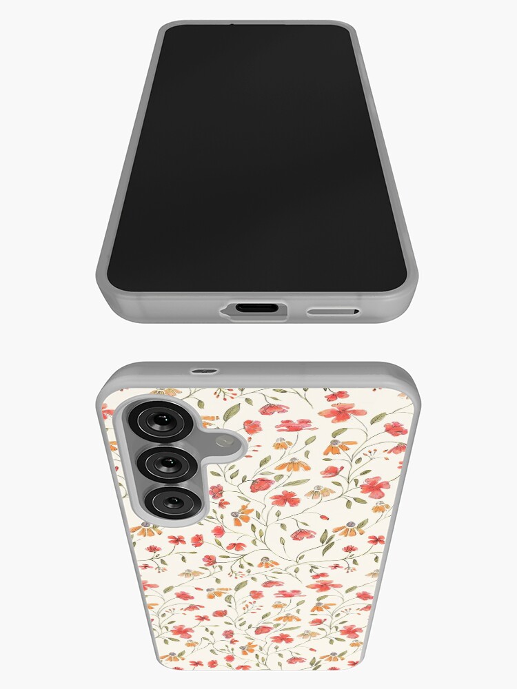 Aperçu 3 sur 4. Coque Samsung Galaxy avec l'œuvre Imprimé floral vintage créée et vendue par chotnelle.