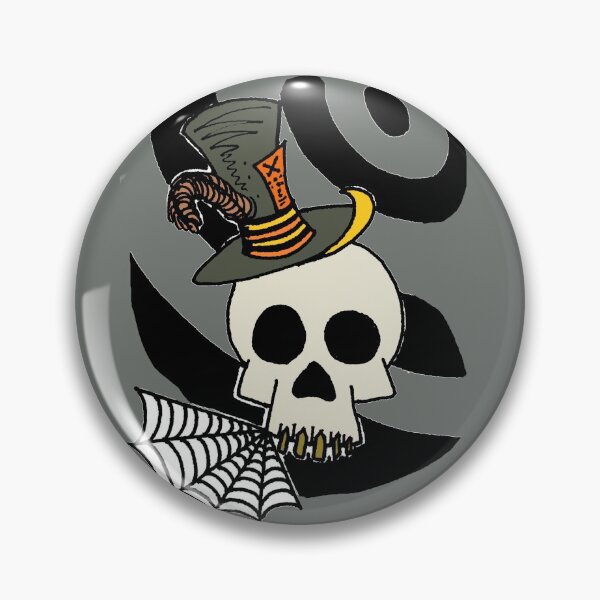 Item preview, Skull in a green top hat designed and sold by Crowsdance.