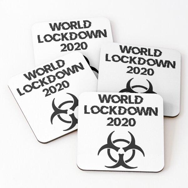 Item preview, World Lockdown 2020 Pandemic Symbol (Black) designed and sold by DafyddEm.