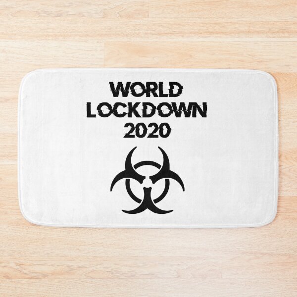 Item preview, World Lockdown 2020 Pandemic Symbol (Black) designed and sold by DafyddEm.