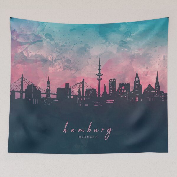 Item preview, hamburg skyline designed and sold by BekimART2.