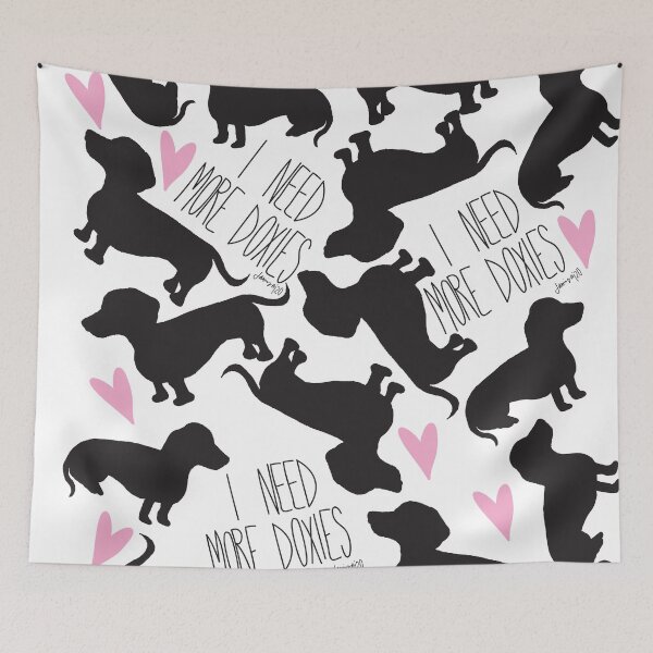 Item preview, I Need More Doxies Dachshund Pattern designed and sold by jamisundesigns.