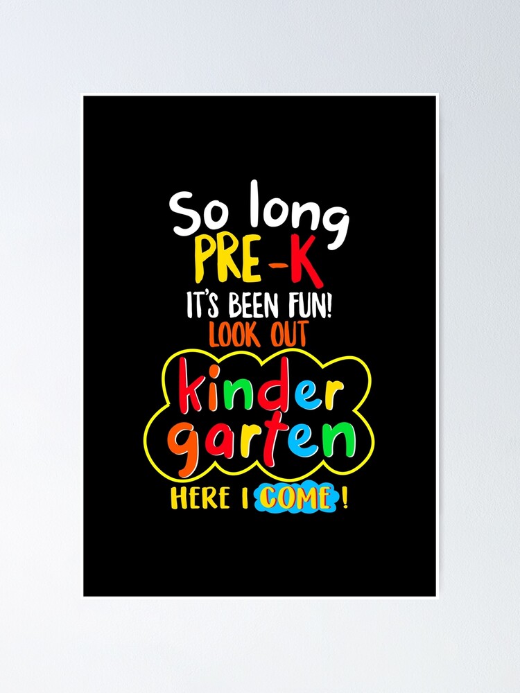 Download Kids So Long Pre K Kindergarten Here I Come Graduation Gifts T Shirt T Shirts Clothing Shoes Jewelry