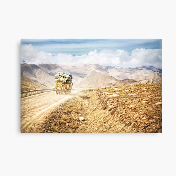 Dusty Ride to Mount Everest Canvas Print