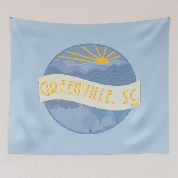 Item preview, Greenville SC Vintage Sticker designed and sold by jamisundesigns.