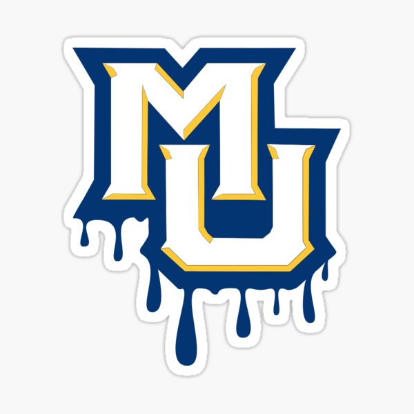 Marquette Logo with Drips Sticker