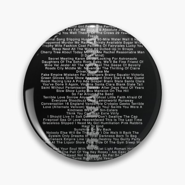 Item preview, The National - All Songs with IAETF designed and sold by TheN.