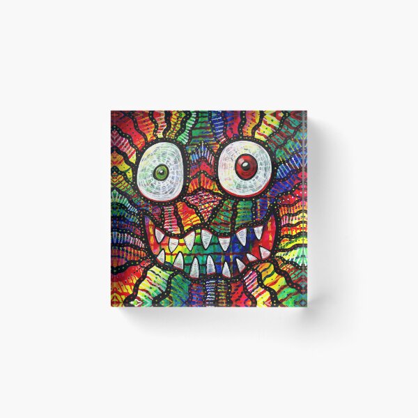Item preview, Crazy Colorful Monster Smile designed and sold by Dinalevinart.