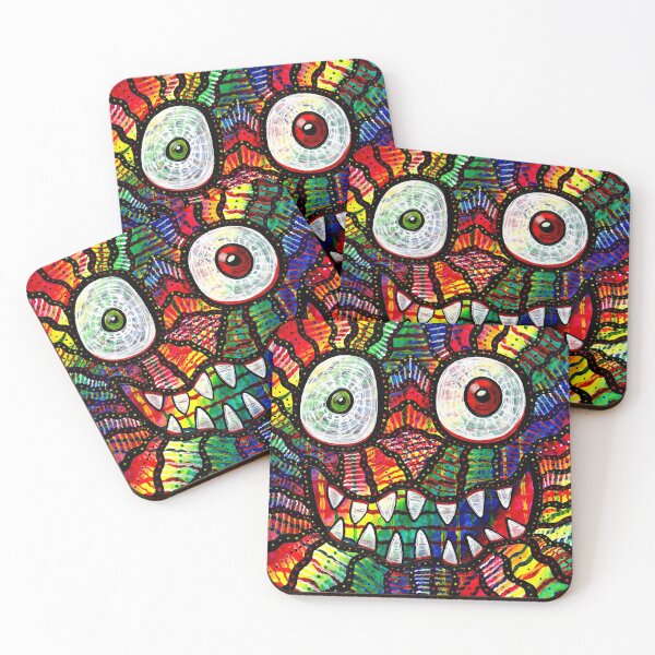 Item preview, Crazy Colorful Monster Smile designed and sold by Dinalevinart.