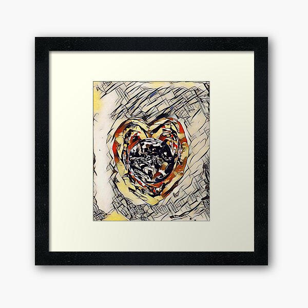 Spread the Love around the World #2 Helping People Heal xx Designed & Created by © Janet Watson Art Framed Art Print