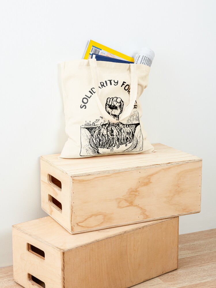 Alternate view of Solidarity Forever - IWW, Labor Union, Socialist, Leftist Tote Bag