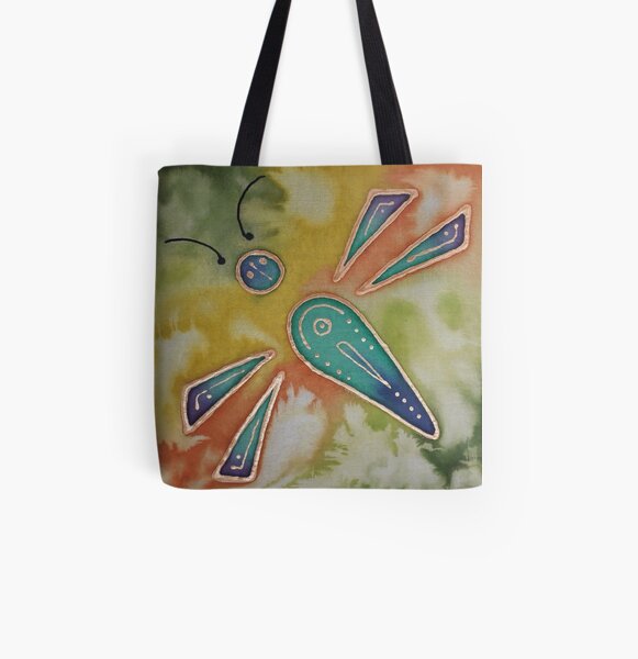 Dragonfly 3 - little silk painting All Over Print Tote Bag