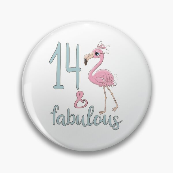 Item preview, 14th Birthday Apparel For Girls 14 Years Old Cute Flamingo Bday Party Gift For Her designed and sold by FunnySunny T-Shirts.