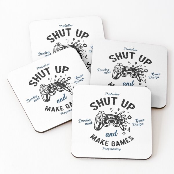 Games Development Coasters (Set of 4)