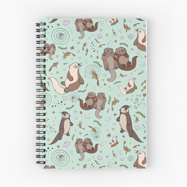 Item preview, Otters in Blue designed and sold by Nemki.