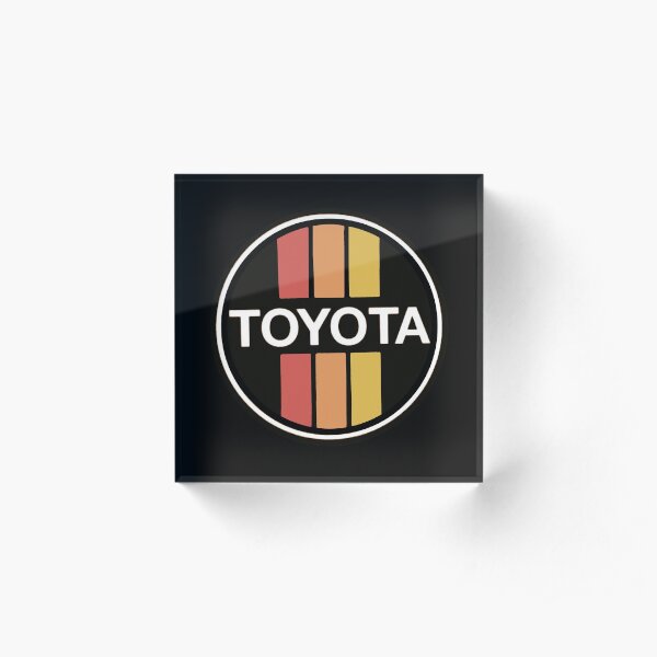 Vintage 70's TOYOTA cars Japan Acrylic Block