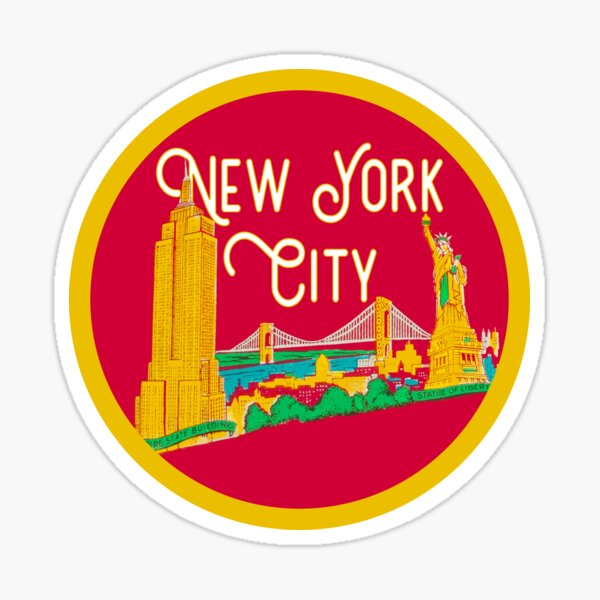 Artikel-Vorschau von NYC Vintage Aufkleber, designt und verkauft von zsonn.