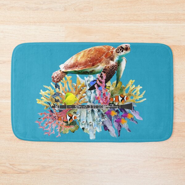 Item preview, Clever Turtle & Clarinet Coral Reef designed and sold by cleverclarinet.