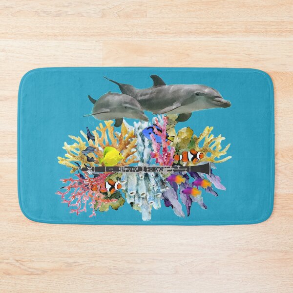 Item preview, Clever Dolphins & Clarinet Coral Reef designed and sold by cleverclarinet.