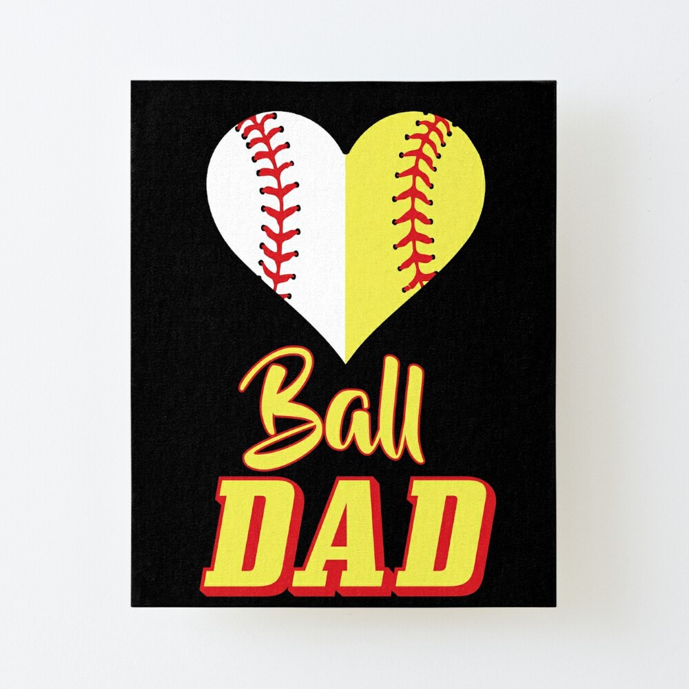 Dad of Ballers Football Baseball Dad Funny Quote Fathers Day Long Sleeve  T-Shirt