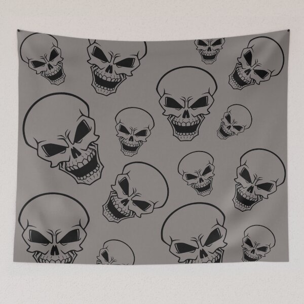 Item preview, Angry Skulls (Grey)  designed and sold by -JustJames-.