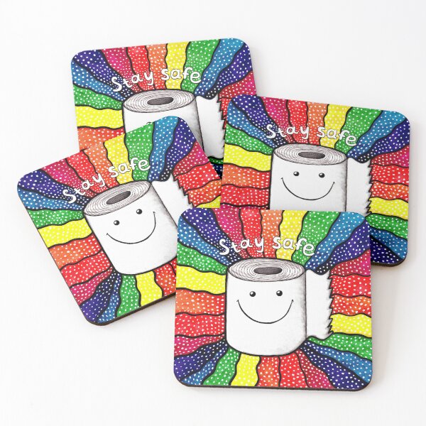 Item preview, Happy Toilet Paper Roll Stay Safe designed and sold by Dinalevinart.