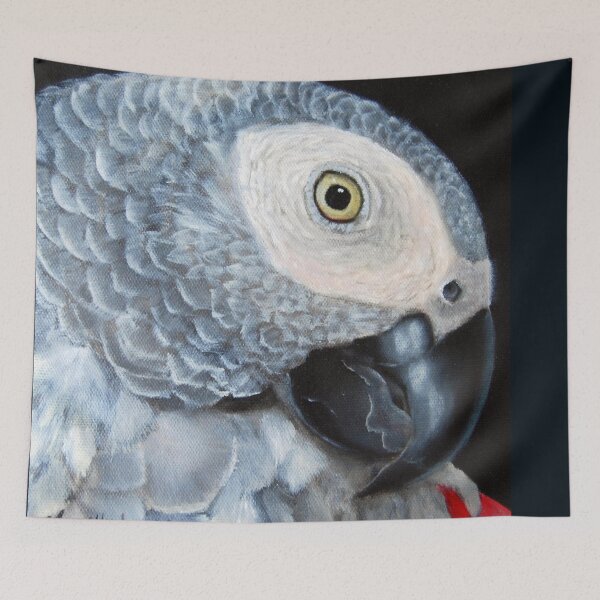 Item preview, African Grey Parrot Art  designed and sold by mary hughes.