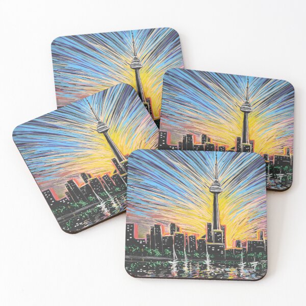 Item preview, Toronto Skyline Sunburst  designed and sold by laurenaimee-art.