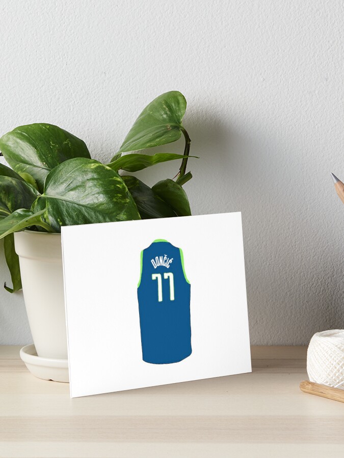 Luka Doncic jersey Art Board Print for Sale by athleteart20