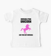 Invisible Pink Unicorn Baby Tee