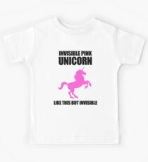 Invisible Pink Unicorn Kids Tee