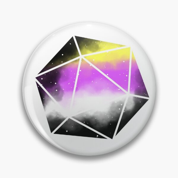 Item preview, LGBTQ+ D20 Dice- Nonbinary Galaxy designed and sold by Glitch4Nov.