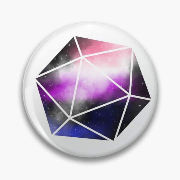 Item preview, LGBTQ+ D20 Dice- Genderfluid Galaxy designed and sold by Glitch4Nov.
