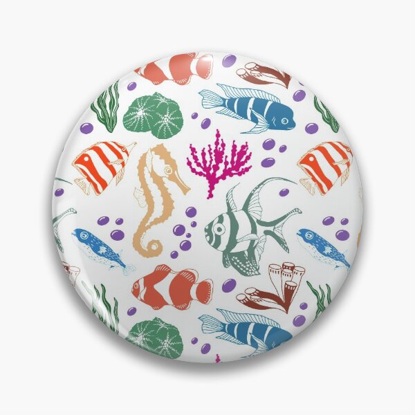 Item preview, pretty sea fishes and corals pattern designed and sold by AsyaTury.
