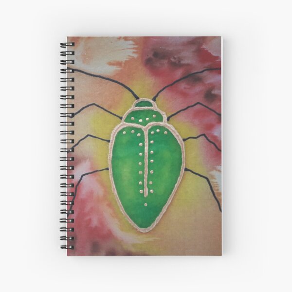Beetle 4 - a little silk painting Spiral Notebook