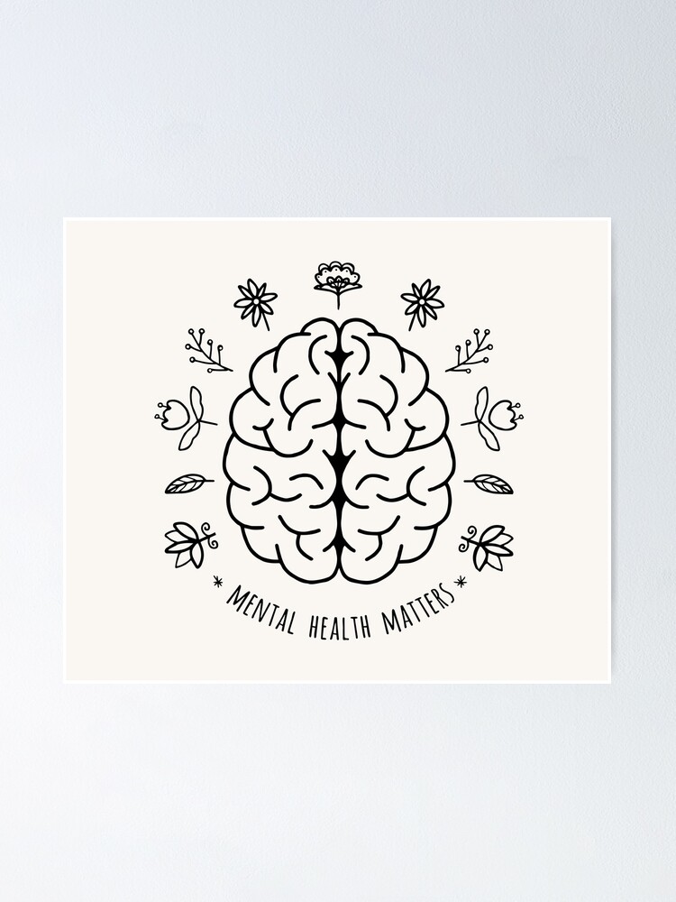 Mental Health Matters, Set of 2 Poster Prints, Minimalist Art, Home Wall  Decor