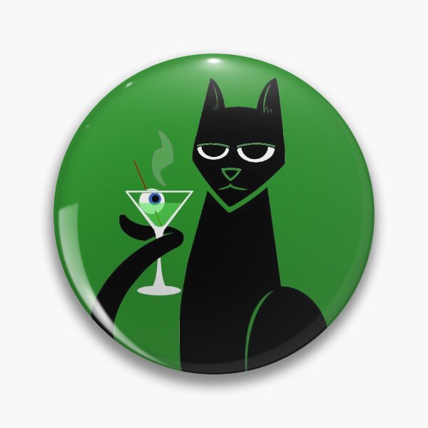 Item preview, Martini Down Monday - Cat sippin' designed and sold by BeringerTwit.